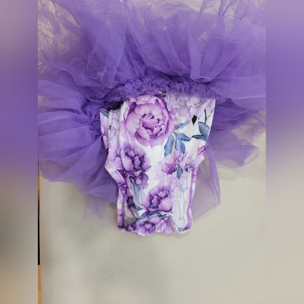 Bums And Roses You're Peony One For Me Bamboo Tutu Dress Size 18-24M - Picture 4 of 5